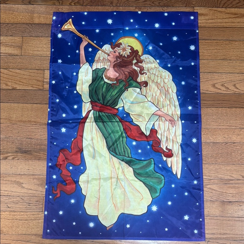 Angel house flag with Trumpet